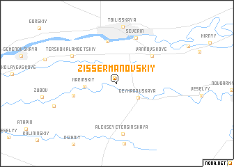 map of Zissermanovskiy