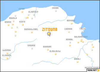 map of Zitouna
