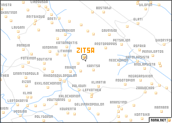 map of Zítsa