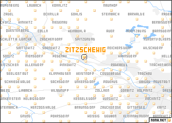 map of Zitzschewig