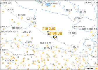 map of Živaja