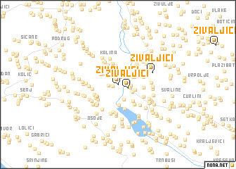 map of Živaljići