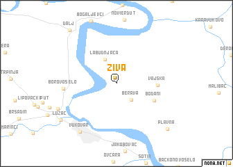 map of Živa