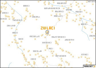 map of Zivlaci