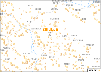 map of Živulje