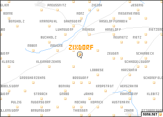 map of Zixdorf