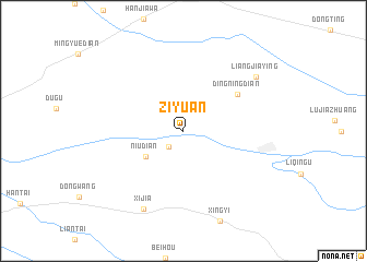 map of Ziyuan