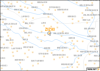 map of Žižki