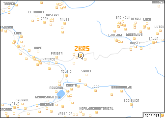 map of Zkrš
