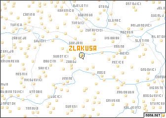 map of Zlakusa