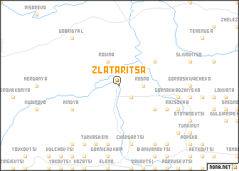 map of Zlataritsa