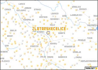 map of (( Zlatarske Čelice ))