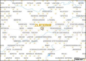 map of Zlatenka