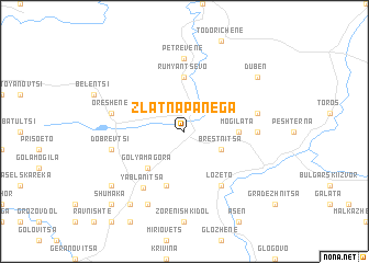 map of Zlatna Panega