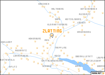 map of Zlatting