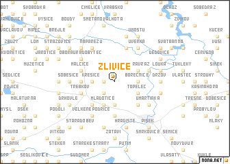 map of Zlivice
