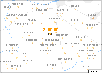 map of Zlobino