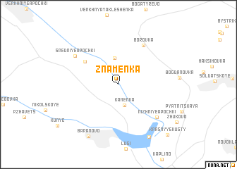 map of Znamenka