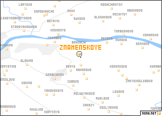 map of Znamenskoye