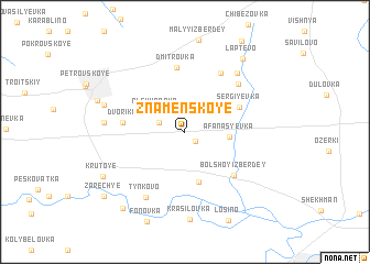 map of Znamenskoye