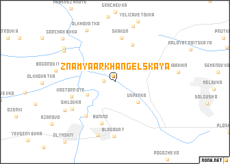 map of Znamya Arkhangel\