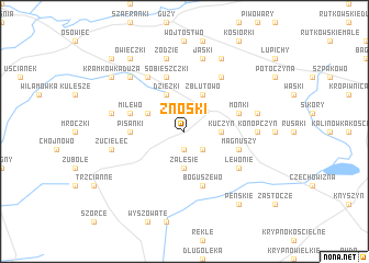 map of Znoski