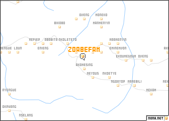 map of Zoabéfam