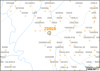 map of Zoaga