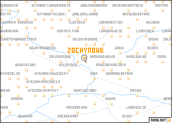 map of Żochy Nowe