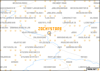 map of Żochy Stare