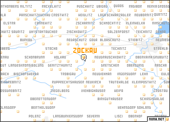 map of Zockau