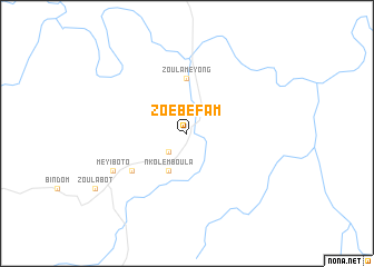 map of Zoébéfam