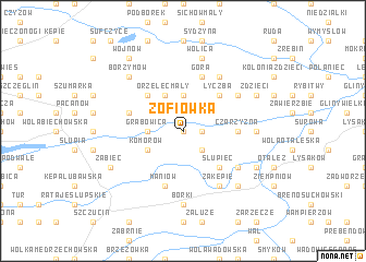 map of Zofiówka