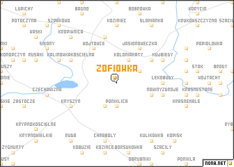 map of Zofiówka