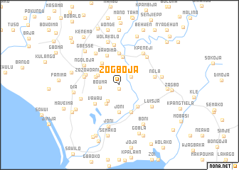 map of Zogboja