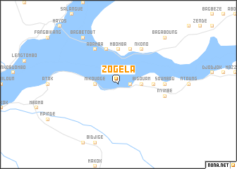 map of Zogéla