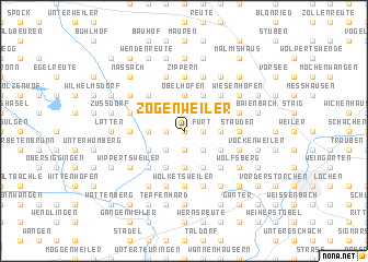 map of Zogenweiler