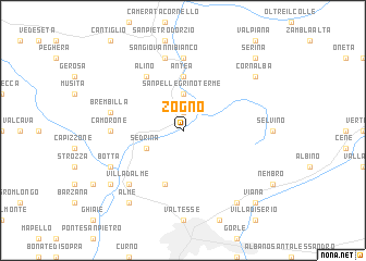 map of Zogno