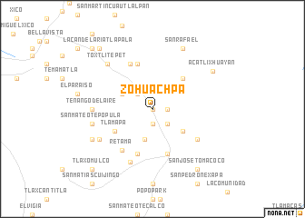 map of Zohuachpa