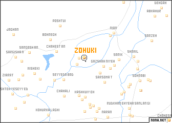 map of Zohūkī