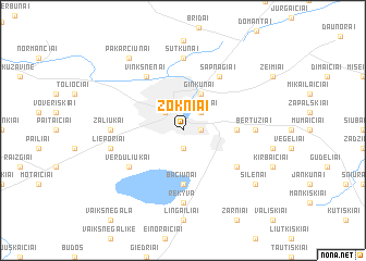 map of Zokniai