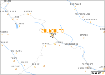 map of Zoldo Alto