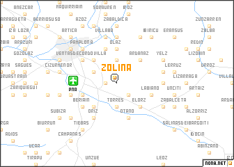 map of Zolina