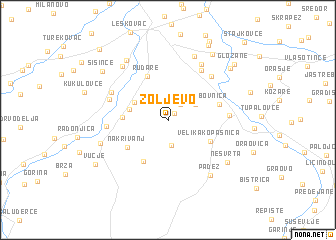 map of Zoljevo