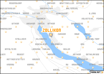 map of Zollikon