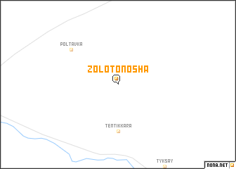 map of Zolotonosha