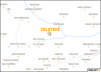 map of Zolotovo