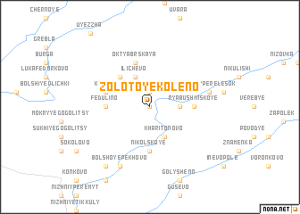 map of Zolotoye Koleno