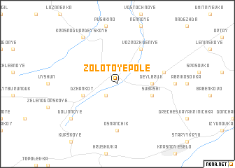 map of Zolotoye Pole