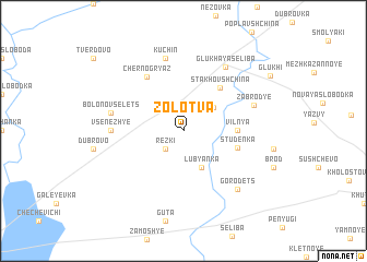 map of Zolotva